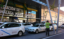 Car delivery at RENFE Málaga