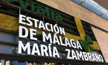Renfe Malaga car park - where we are